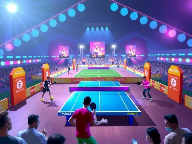 Indian Ping Pong Masters Future Updates Concept art for upcoming Indian Ping Pong Masters features including new stadiums and AR mode